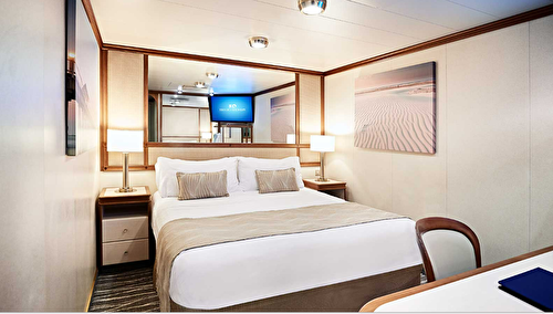 IE - Indvendig kahyt med dobbeltseng eller 2 enkeltsenge