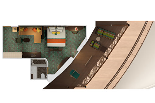 HU - Havana Cabana Hjørne Suite
