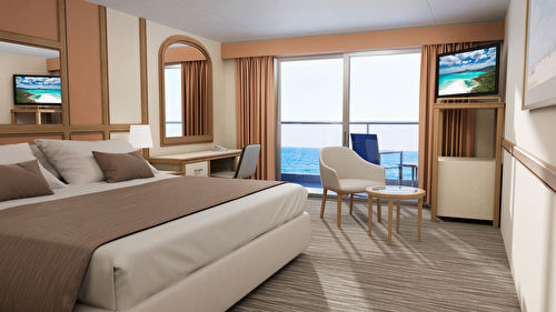 Extended  Aft-Facing Balcony