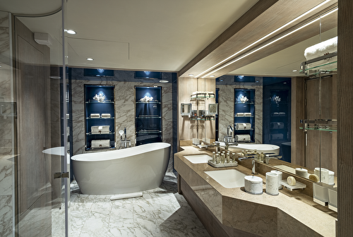 MSC Yacht Club Royal suite with whirlpool bath