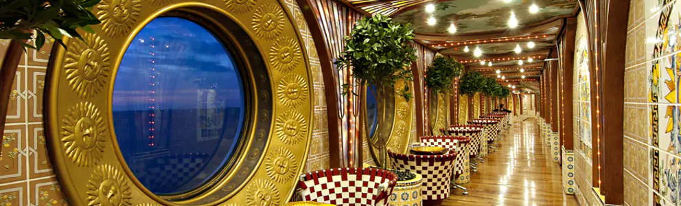 Sunset Garden Interior Promenade