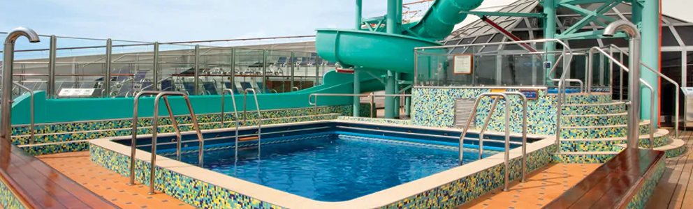 Dolphin Pool & Twister Waterslide