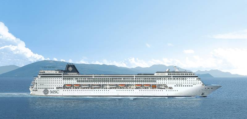Positionskrydstogt fra Rio de Janeiro med MSC Armonia