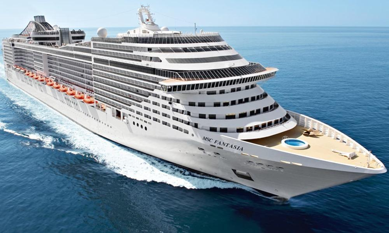 Positionskrydstogt fra Montevideo med MSC Fantasia