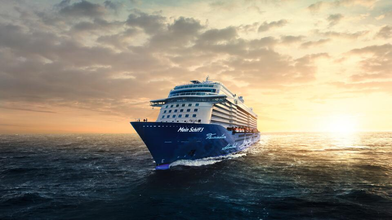 Positionskrydstogt fra Cape Town med Mein Schiff 5