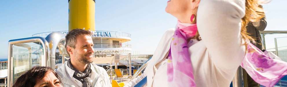 Fortuna hygge på dækket