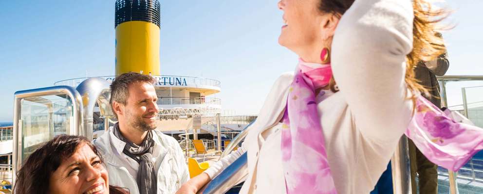 Fortuna hygge på dækket