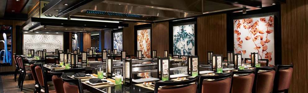 NCL Escape Teppanyaki restaurant