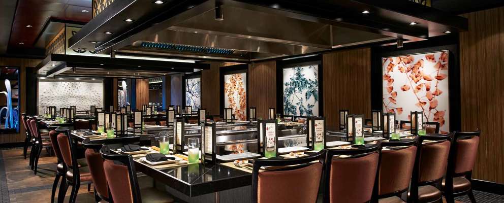 NCL Escape Teppanyaki restaurant