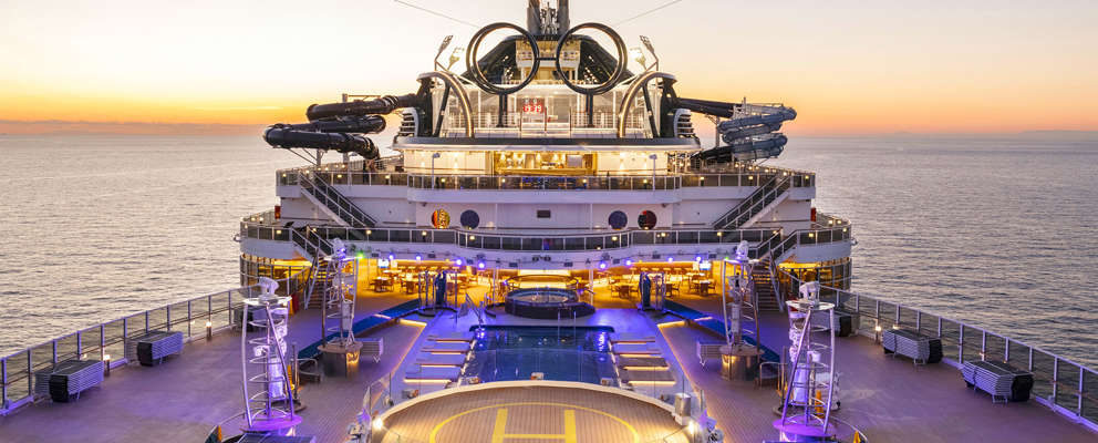 MSC Seaside solnedgang